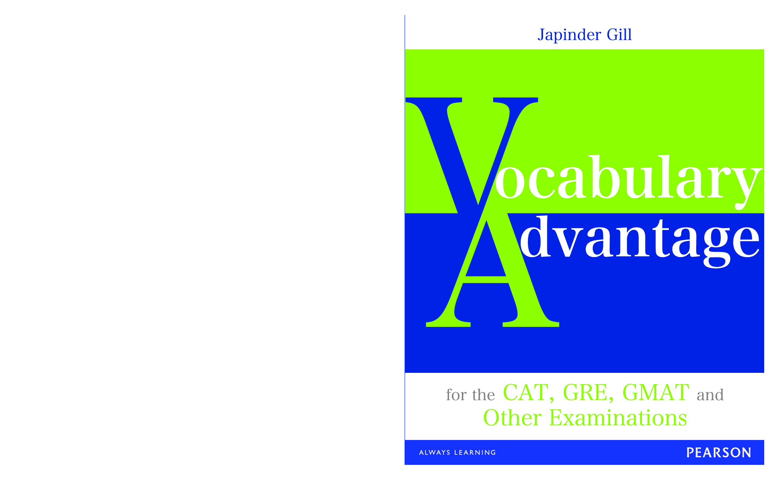 Japinder Gill 2012 Vocabulary Advantage Gre Gmat Cat And Other Examinations