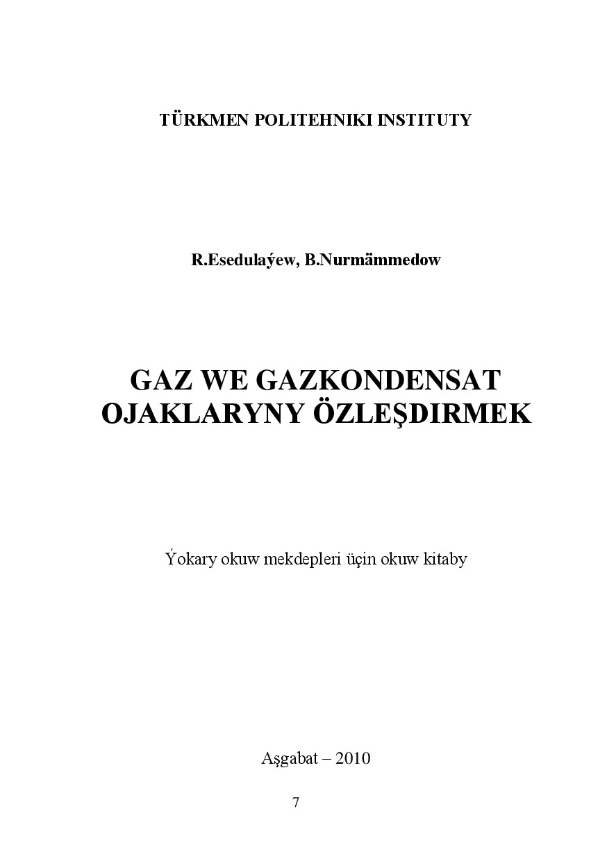 GAZ WE GAZKONDENSAT OJAKLARYNY ÖZLEŞDIRMEK