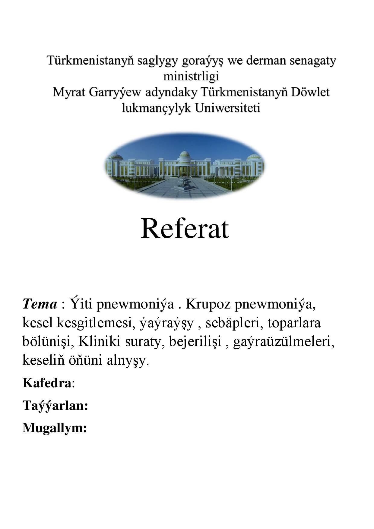 REFERAT ÝITI PNEWMONIÝA