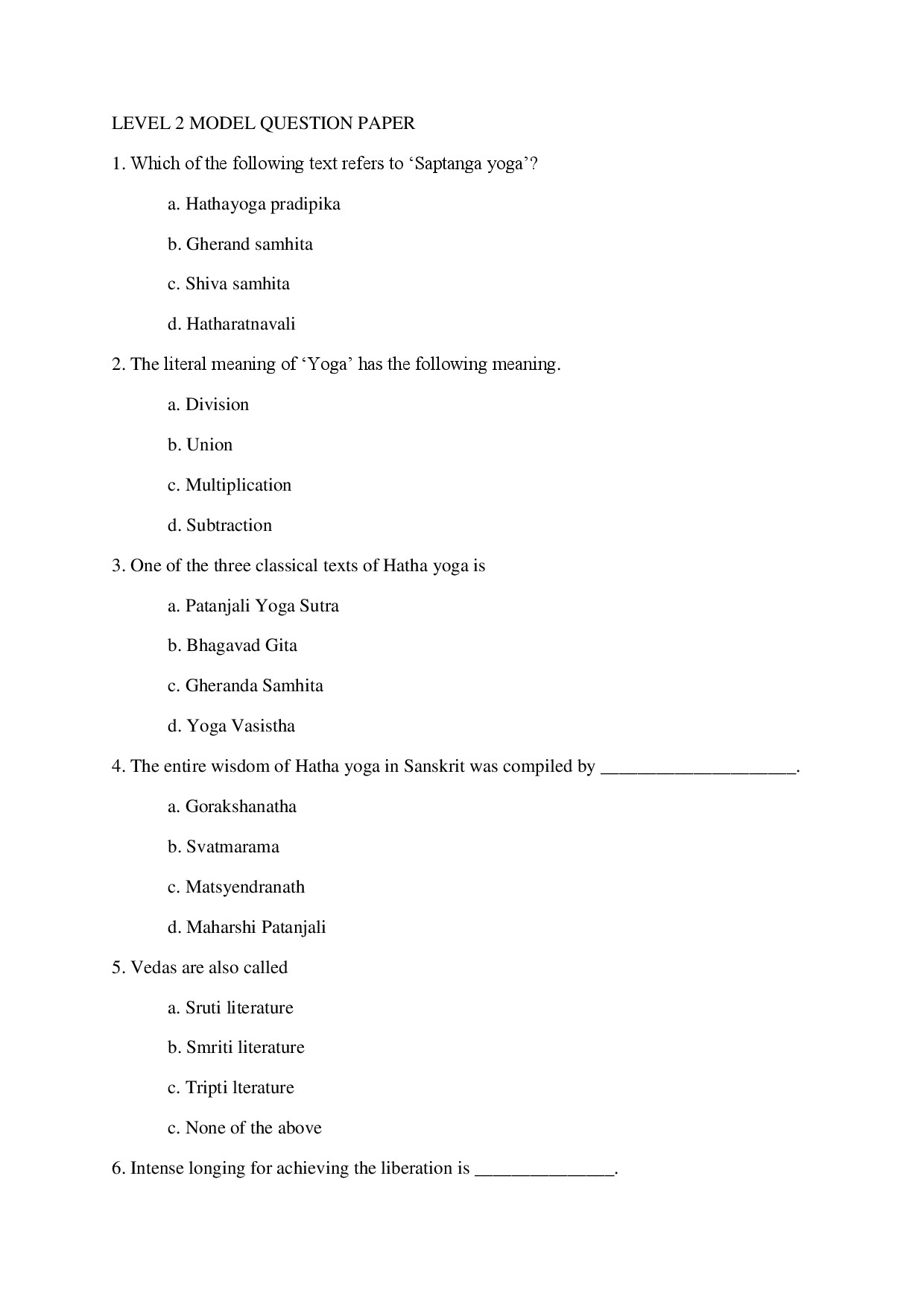 MODEL 2017 03 0614308MODEL QUESTION PAPER LEVEL 2 ENGLISH NEW 1