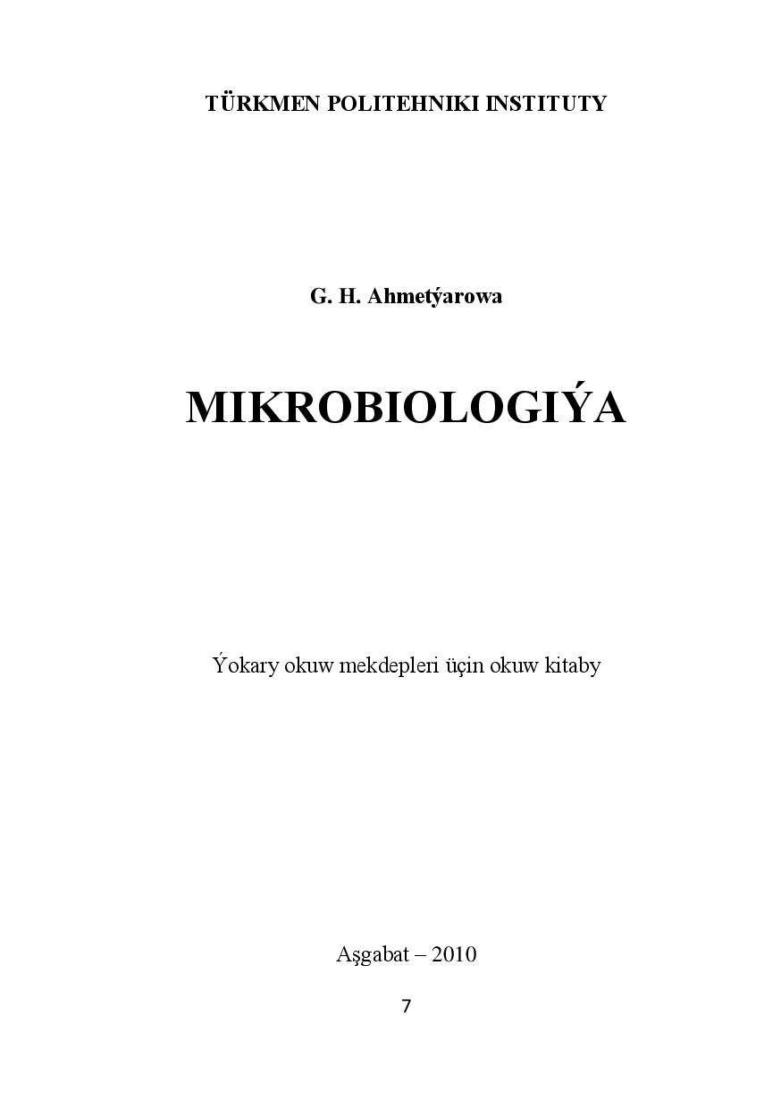 AhmetýArowa G MikrobiologiýA 2010`Tpi