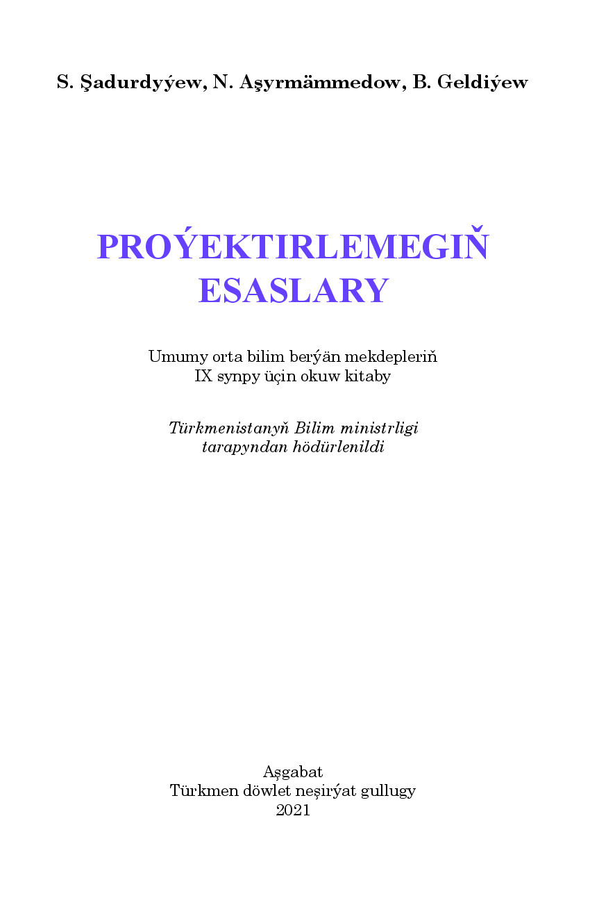 ProýEktirlemegiň Esaslary Iх Synp   2021