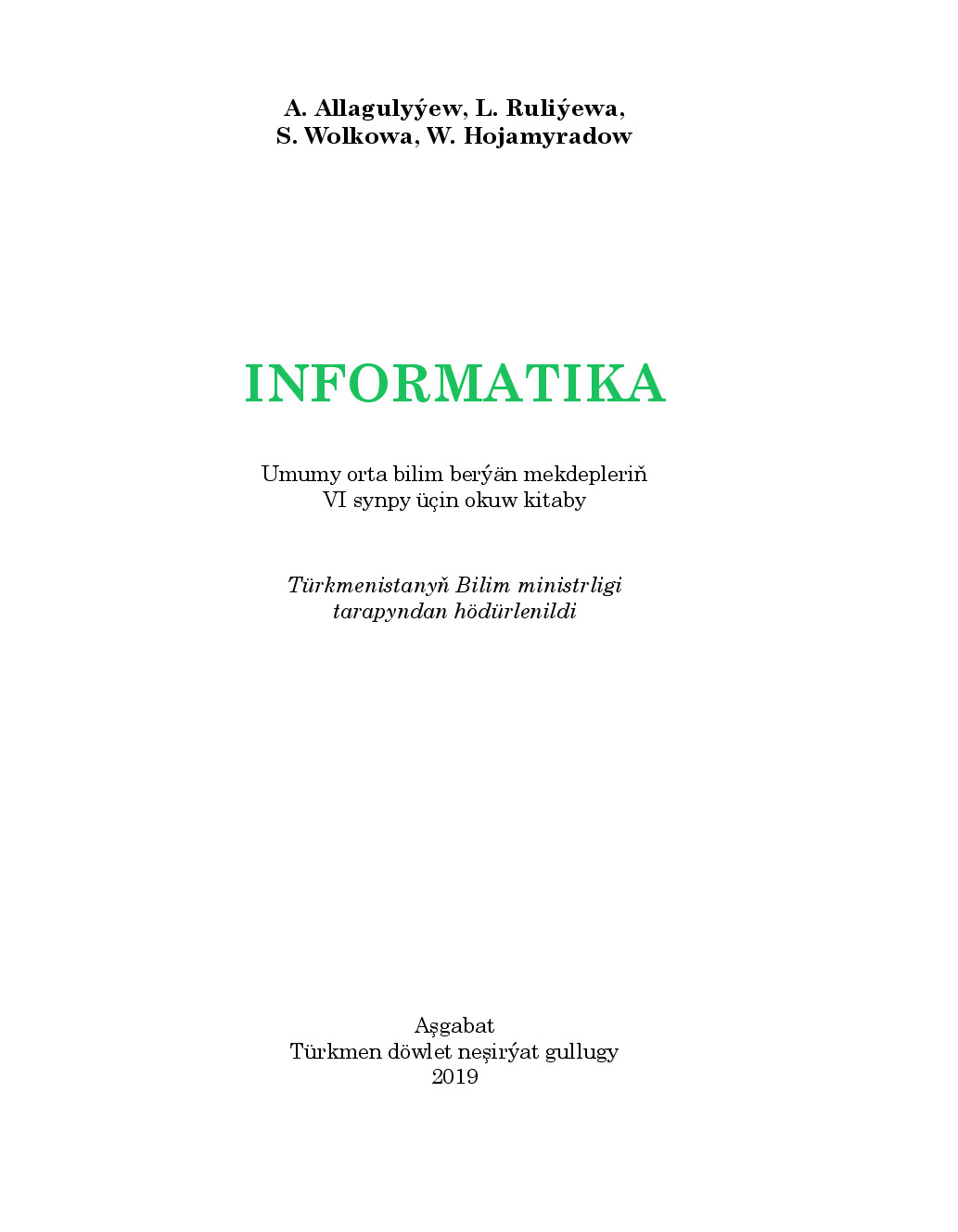 INFORMATIKA 6 KL ZAK 1962