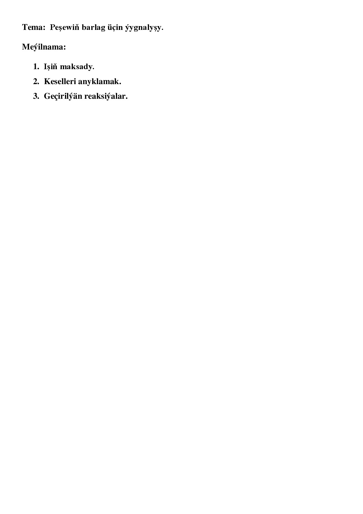 REFERAT PEŞEW BARLAGY