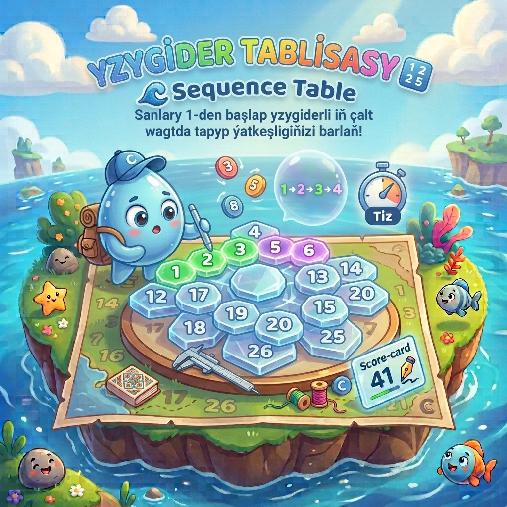 Şulte tablisasy 🔢