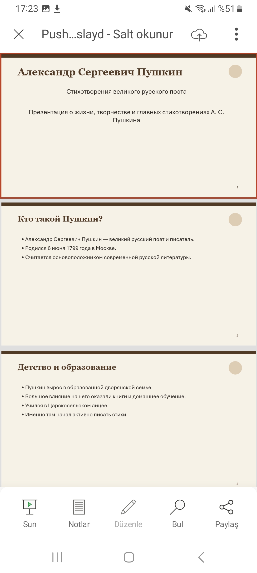 PUSHKIN STIKHOTVORENIYA 15 SLAYD