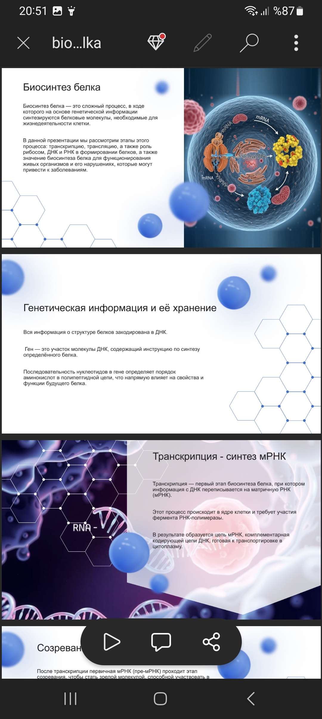 BIOSINTEZ BELKA