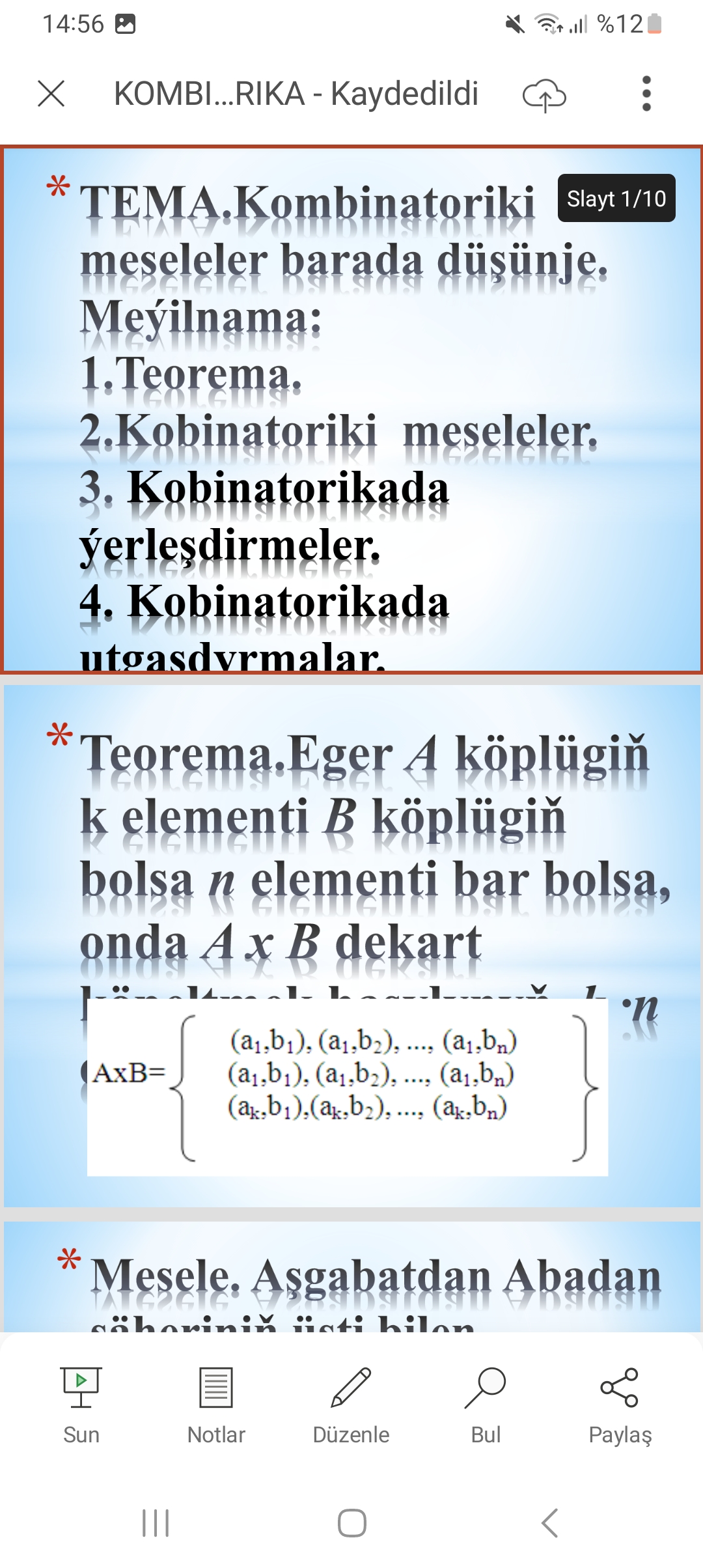 KOMBINATARIKA