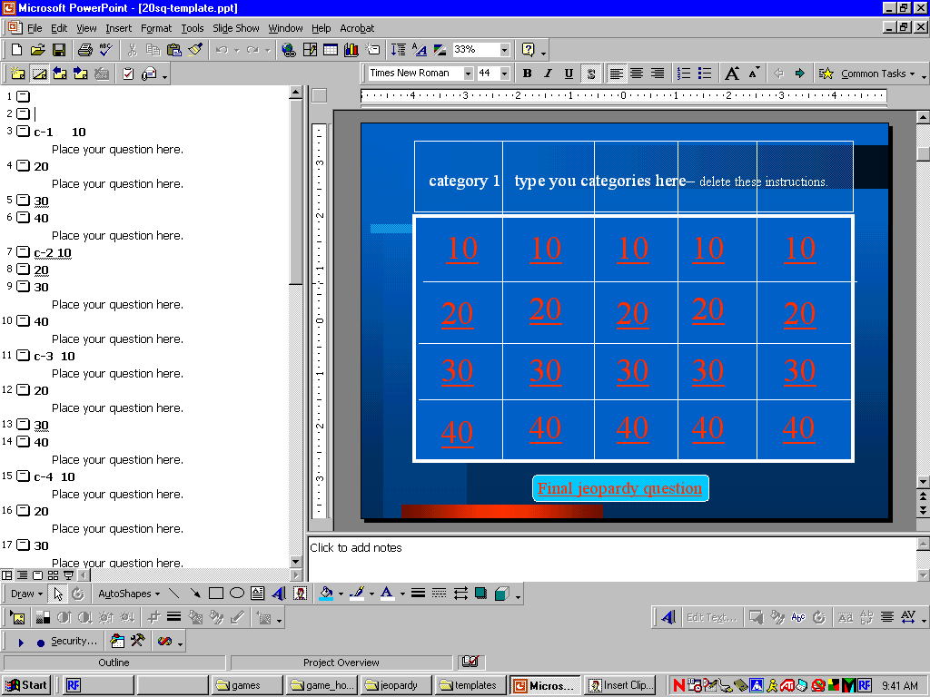 Jeopardy Operations