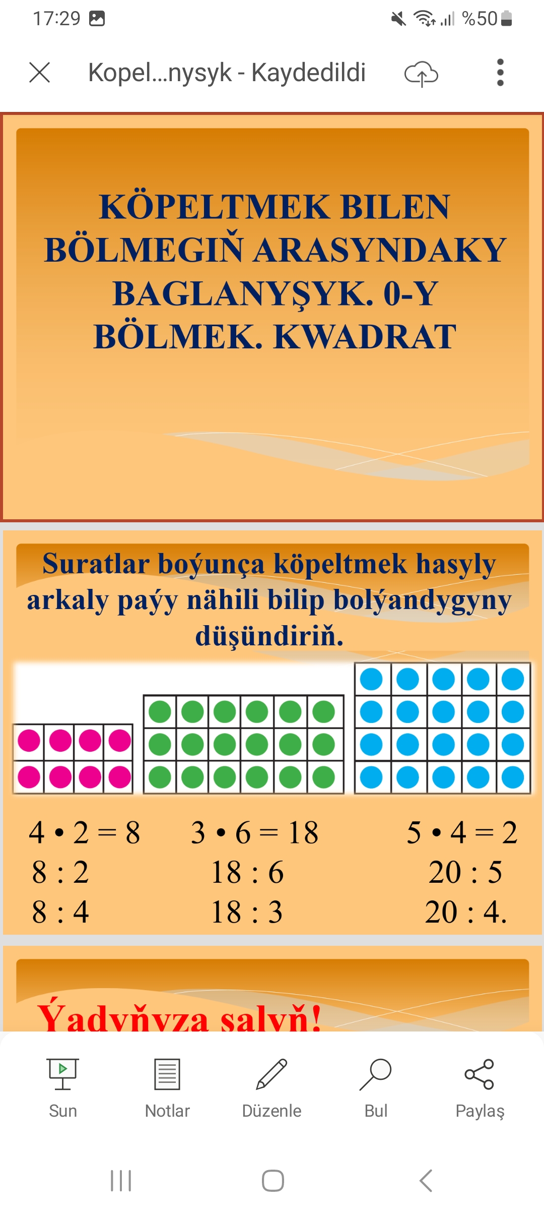 KOPELTMEK B N BOLMEGIN ARASYNDAKY BAGLANYSYK