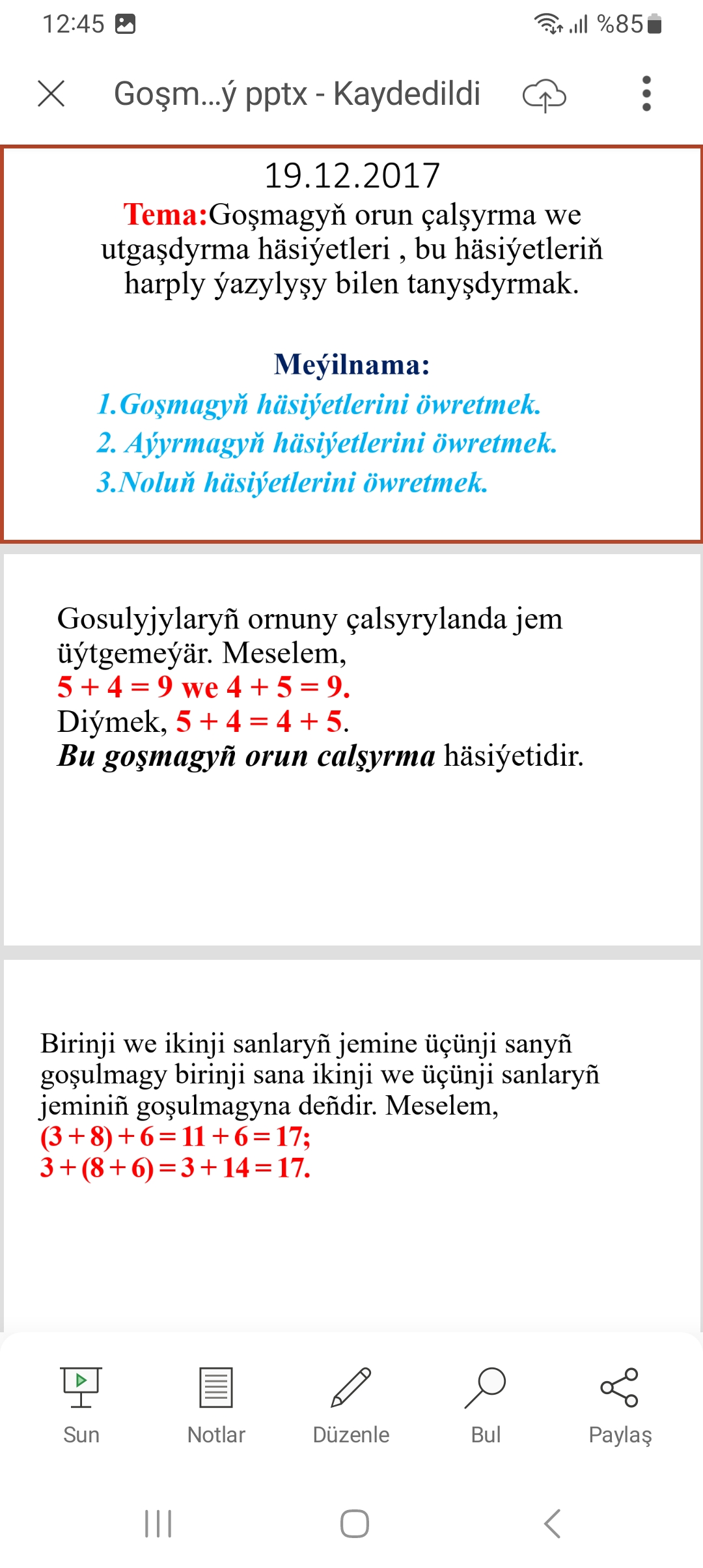 GOŞMAGYŇ HÄSIÝ PPTX