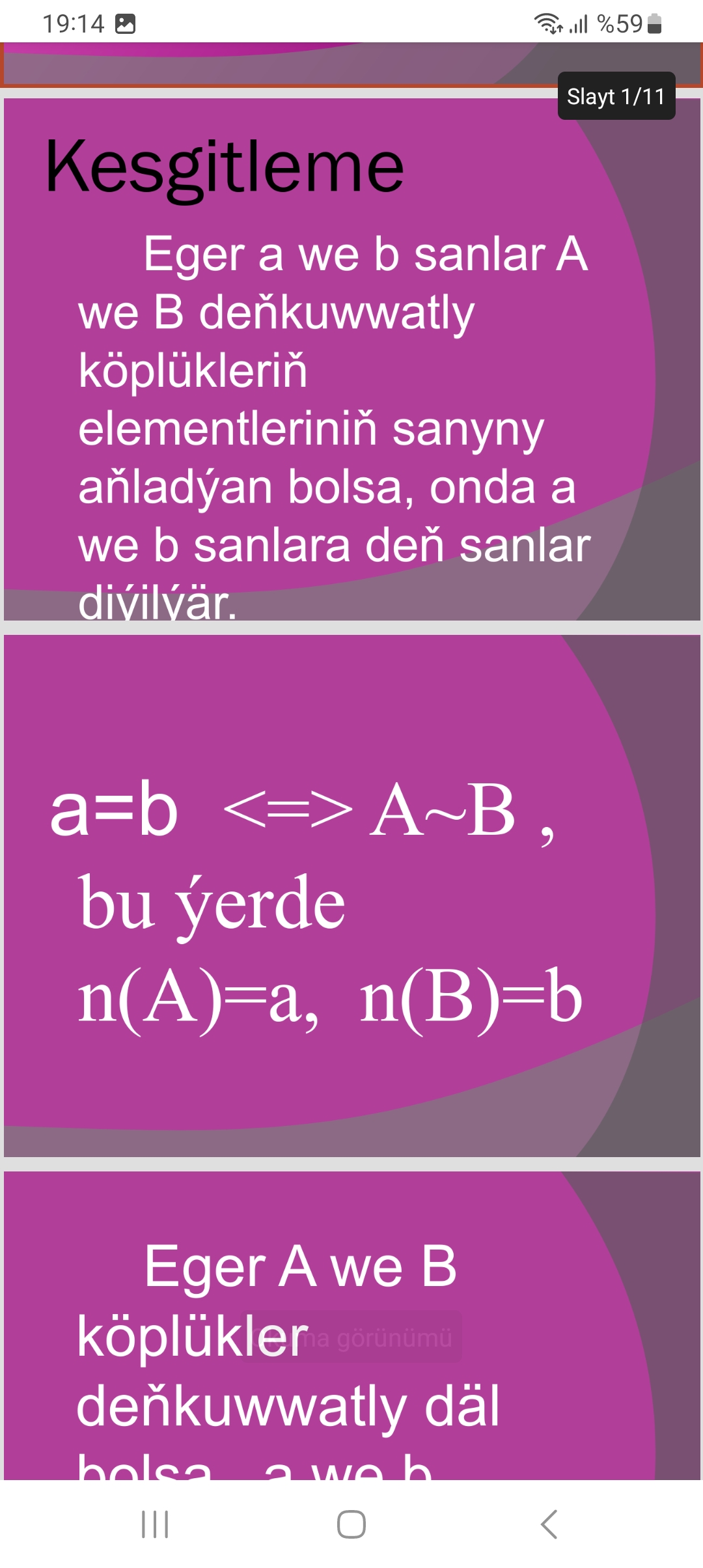 KÖPLÜKDE “DEŇ” WE “KIÇI” GATNAŞYGYŇ