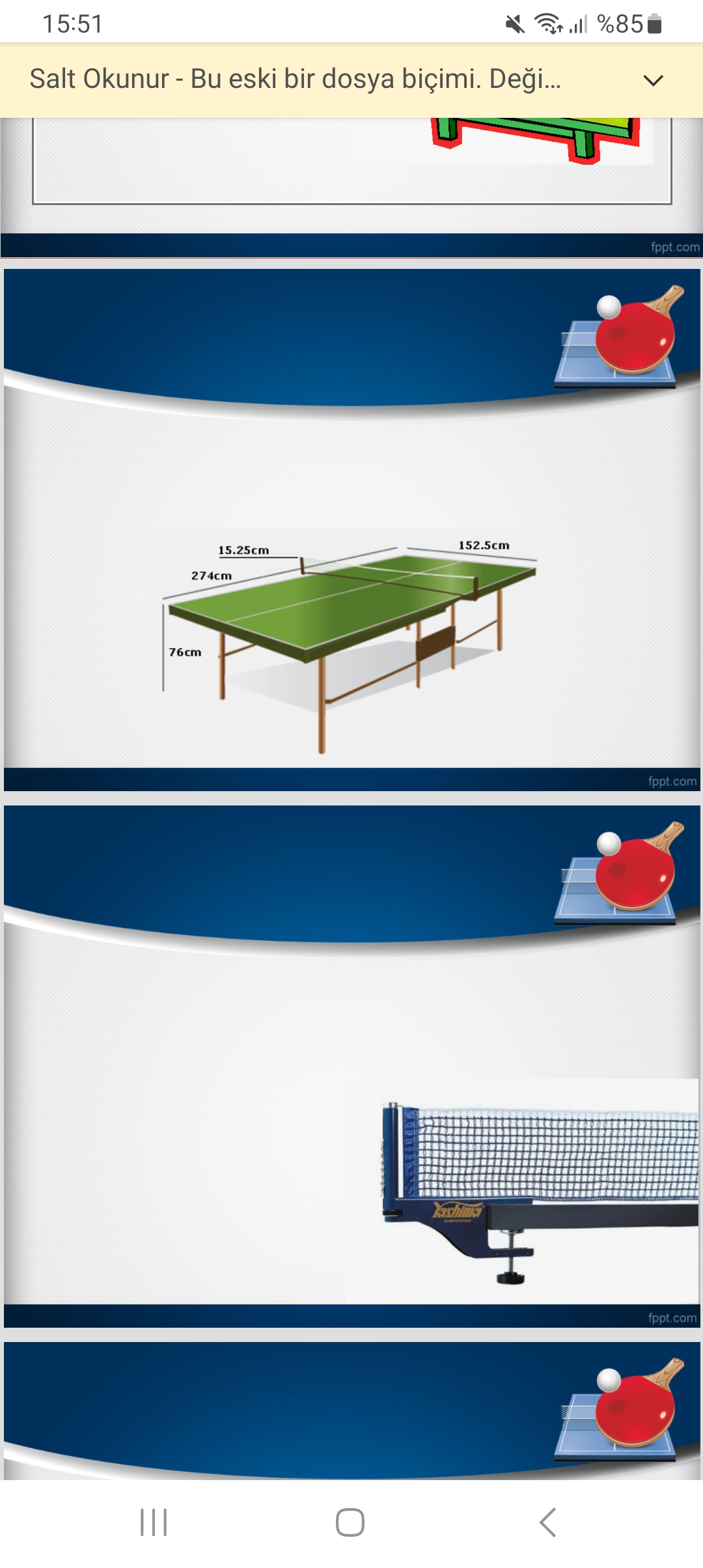 STOL TENNISI