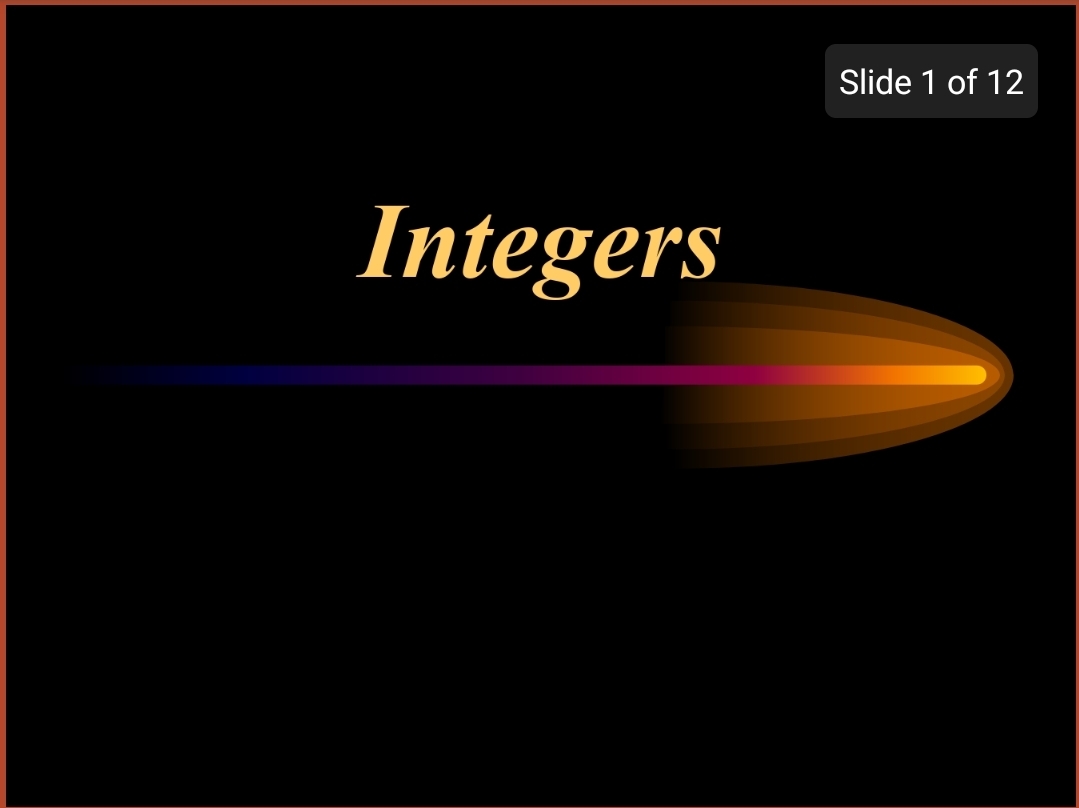 integers