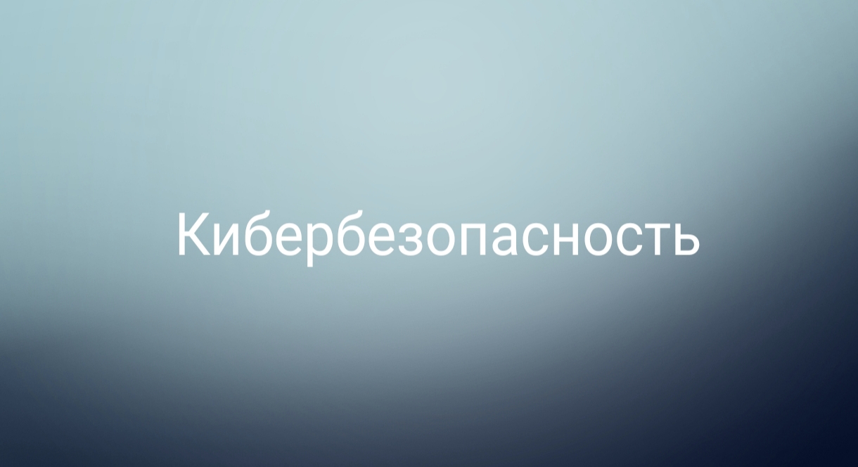 КИБЕР БЕЗОПАСНОСТЬ