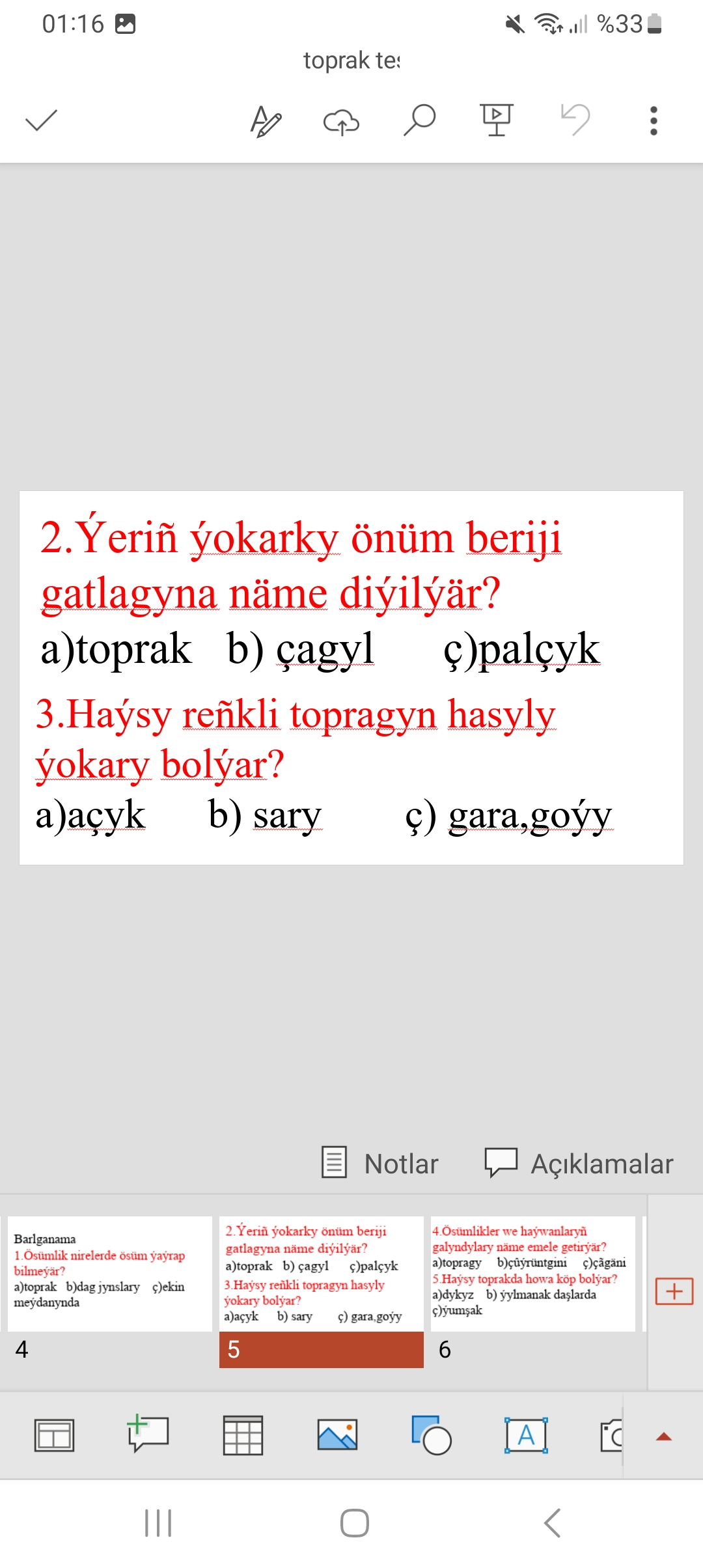 TOPRAK TEST SORAGNAMA