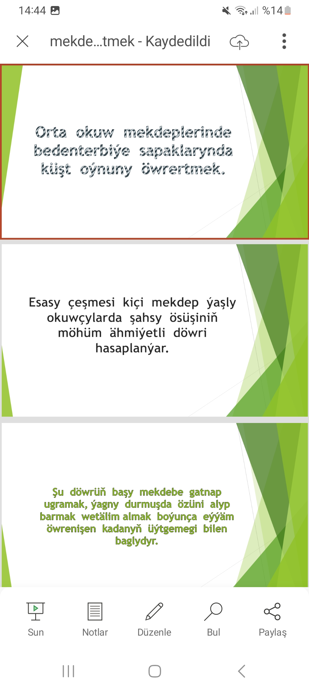 MEKDEPDE KUST OWRETMEK