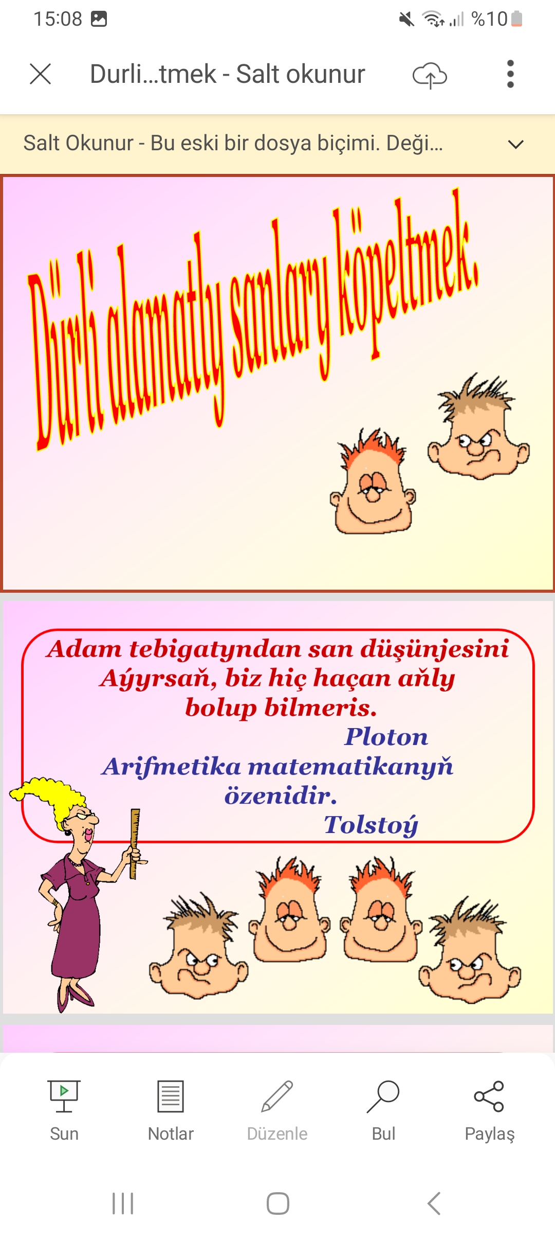 DURLI SANLARY KOPELTMEK
